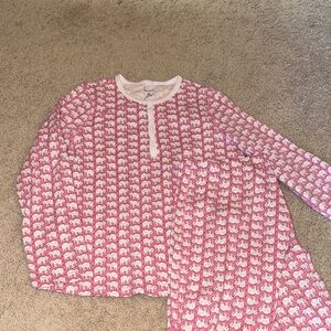 Roller Rabbit Pink Elephant Pajama Set